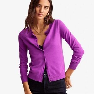 Boden Women’s Catriona Cardigan in Jewel Purple